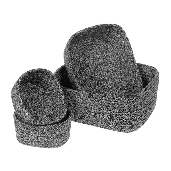 Gracie Oaks Oval 4 Piece Fabric Basket Set Wayfair Canada